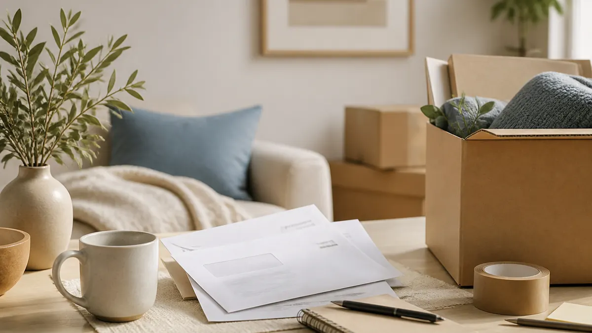 Hur fungerar eftersändning av post – illustration till guide om Så fungerar eftersändning av post från PostNord. Vad det kostar, hur länge d
