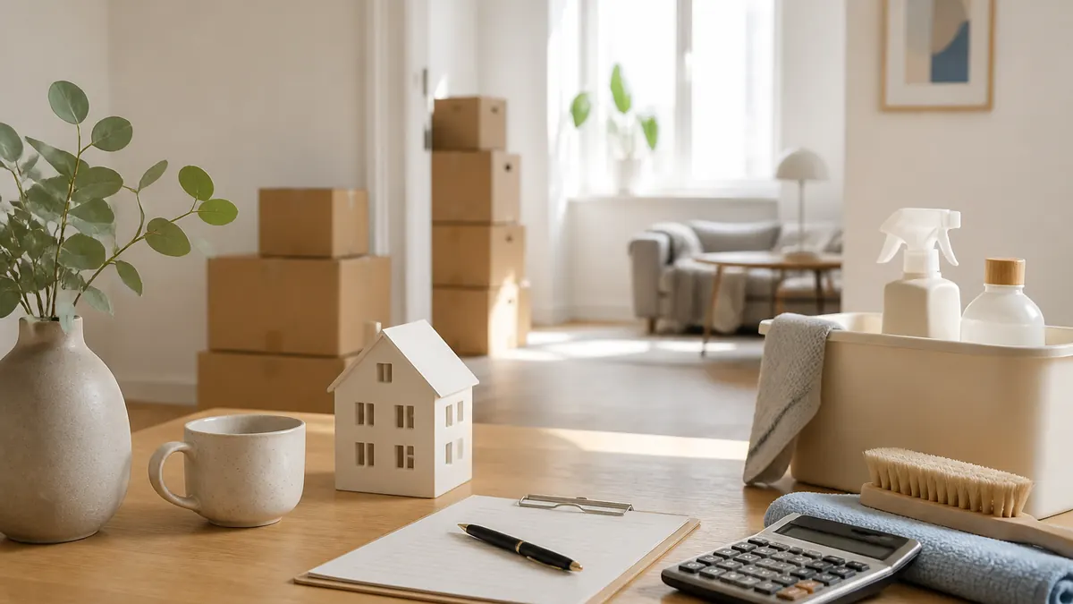 Vad kostar flyttstädning? Prisguide – illustration till guide om Vad kostar flyttstädning? Se pris per kvadratmeter och bostadstyp, vad som 